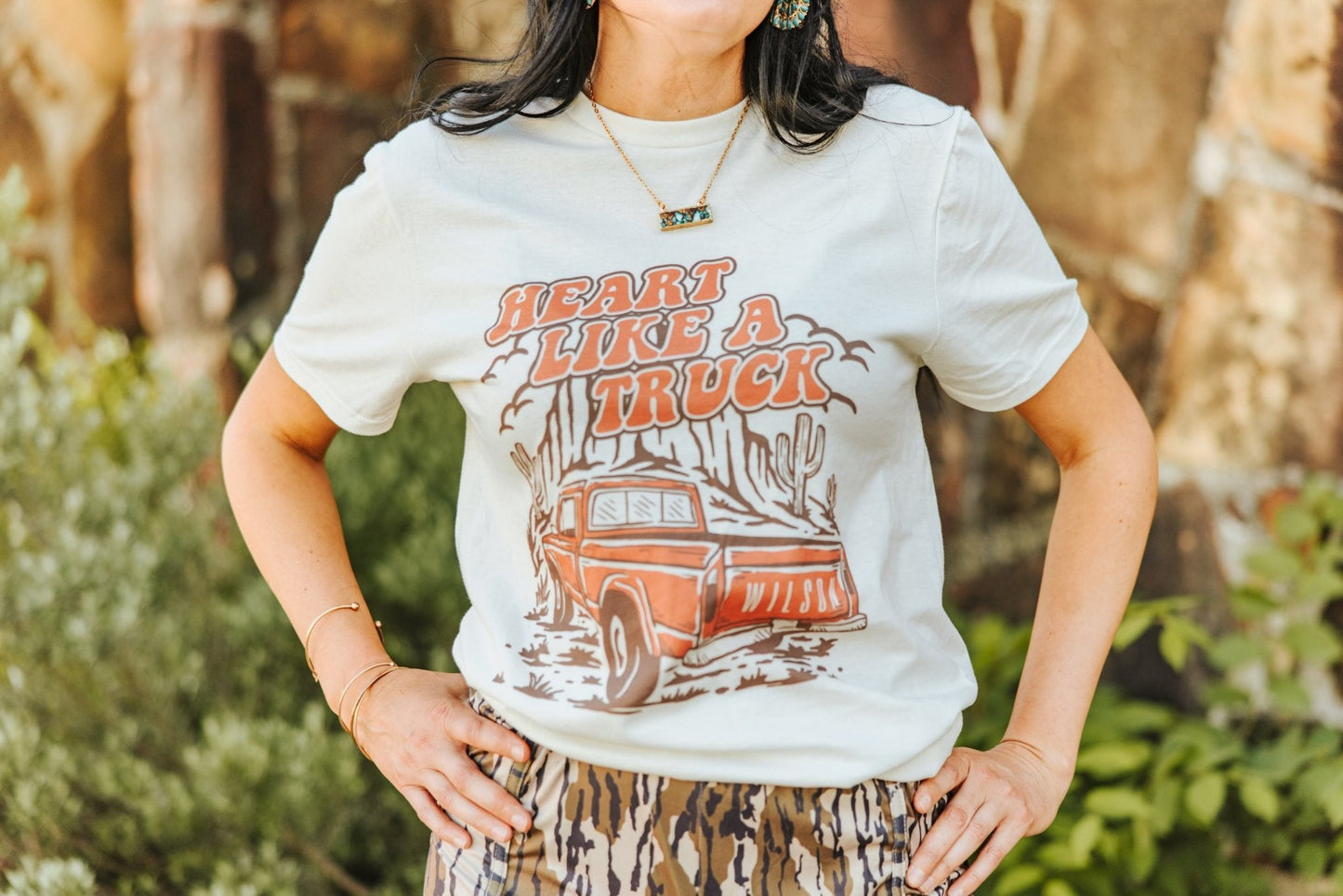 Heart Like A Truck Graphic TeeTurquoiseS
