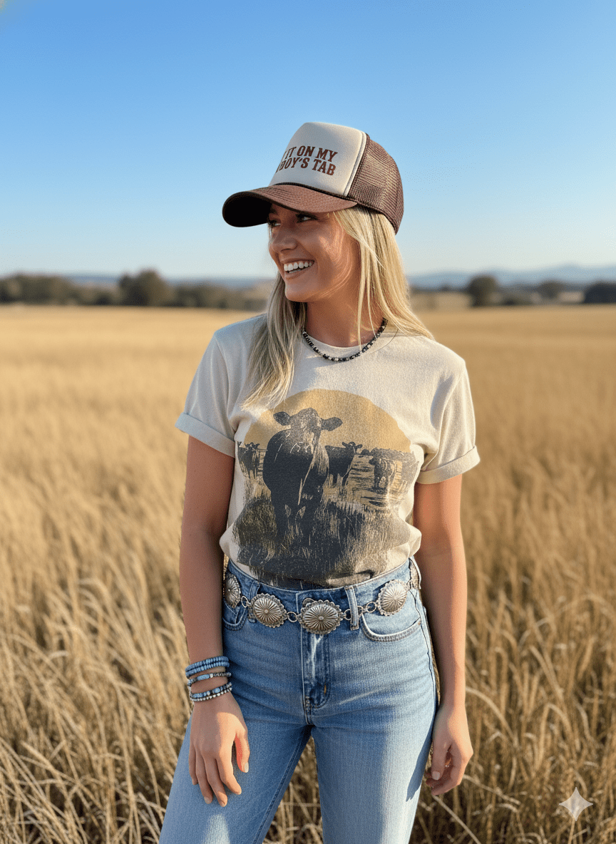 Pasture Sunset Graphic TeeCementS