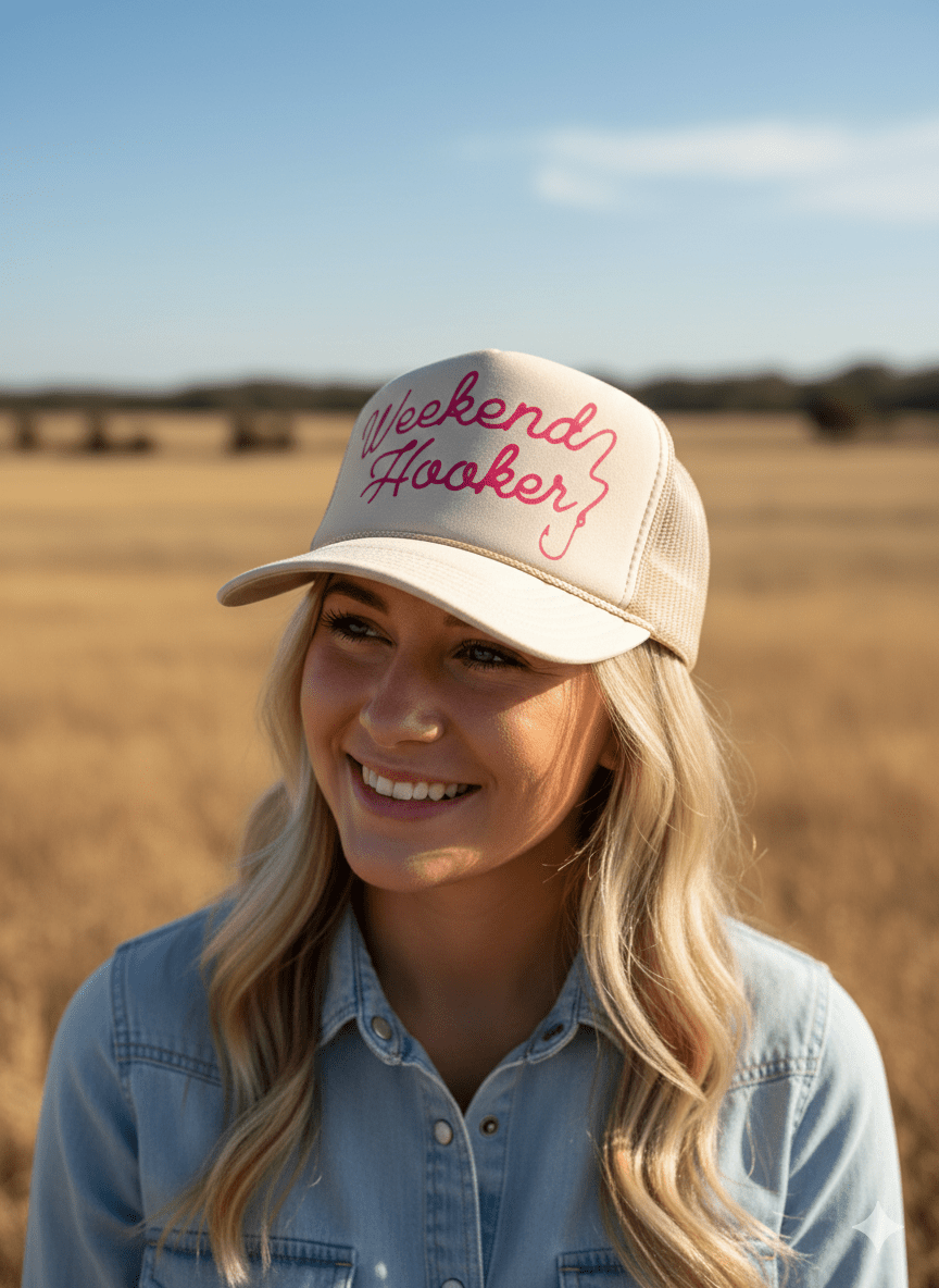 Weekend Hooker Trucker HatTan
