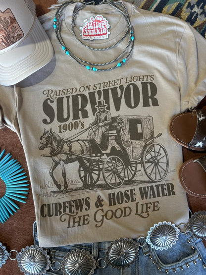 1900's Survivor Graphic TeeTanS