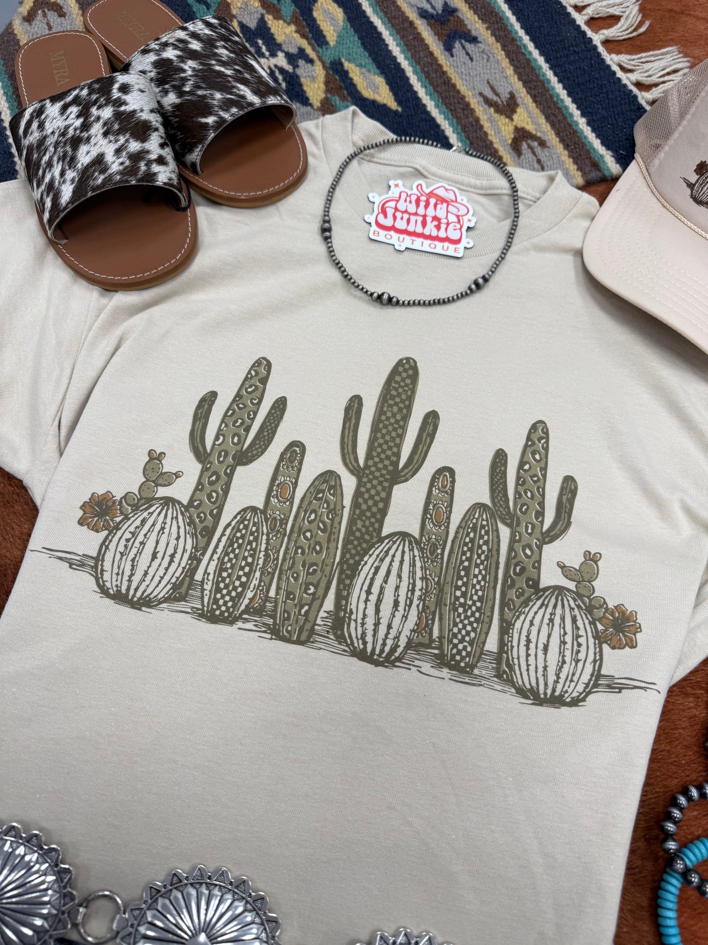 Western Cactus Garden Graphic TeeCementS