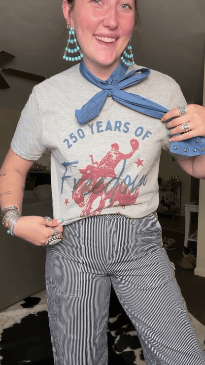 250 Years of Freedom Graphic TeeLight Heather GreyS