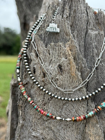 3-pc Sterling Silver Canyon Clay Necklace Stack