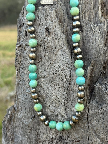 Turquoise Trailblazer Beaded Necklace