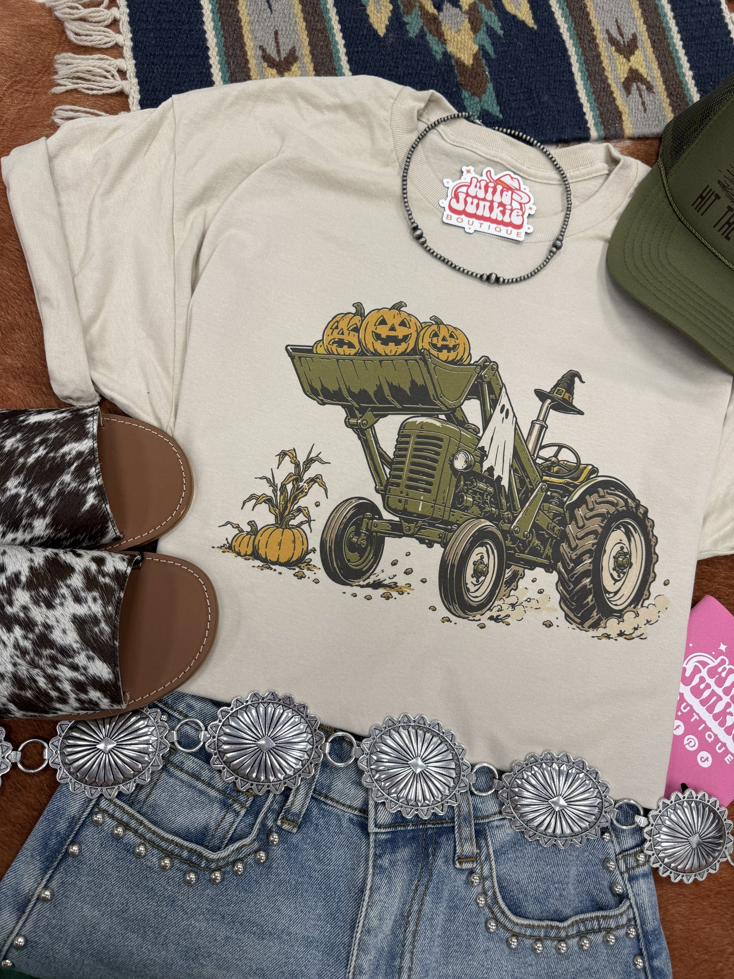 Halloween Tractor Graphic Tee