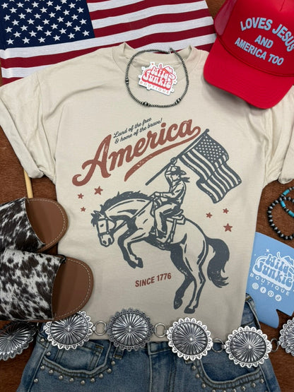 Freedom Ride America Since 1776 Graphic Tee