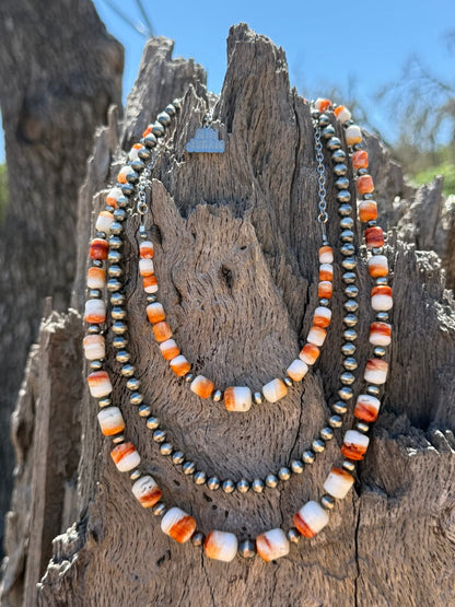 Desert Sunset Spiny Oyster Chain Choker