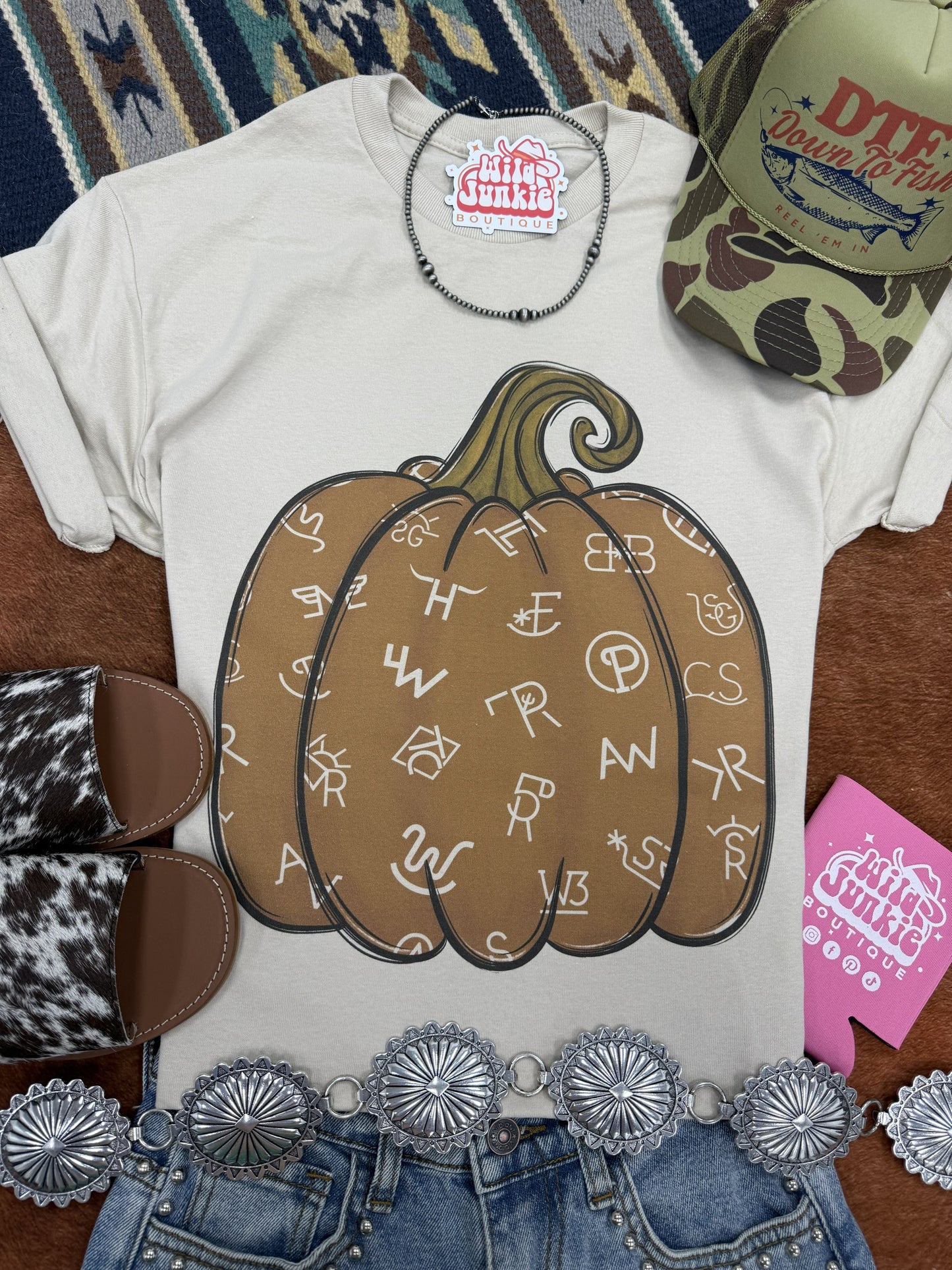 Cattle Brands Pumpkin Graphic Tee