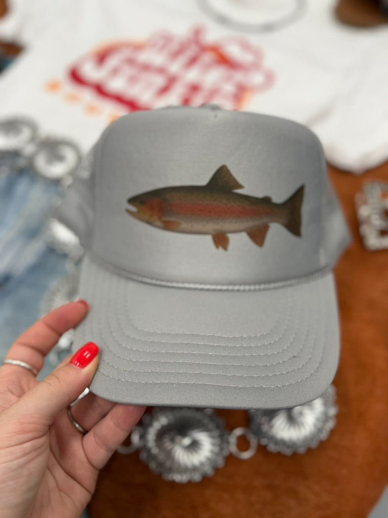 Rainbow Trout Trucker HatGrey