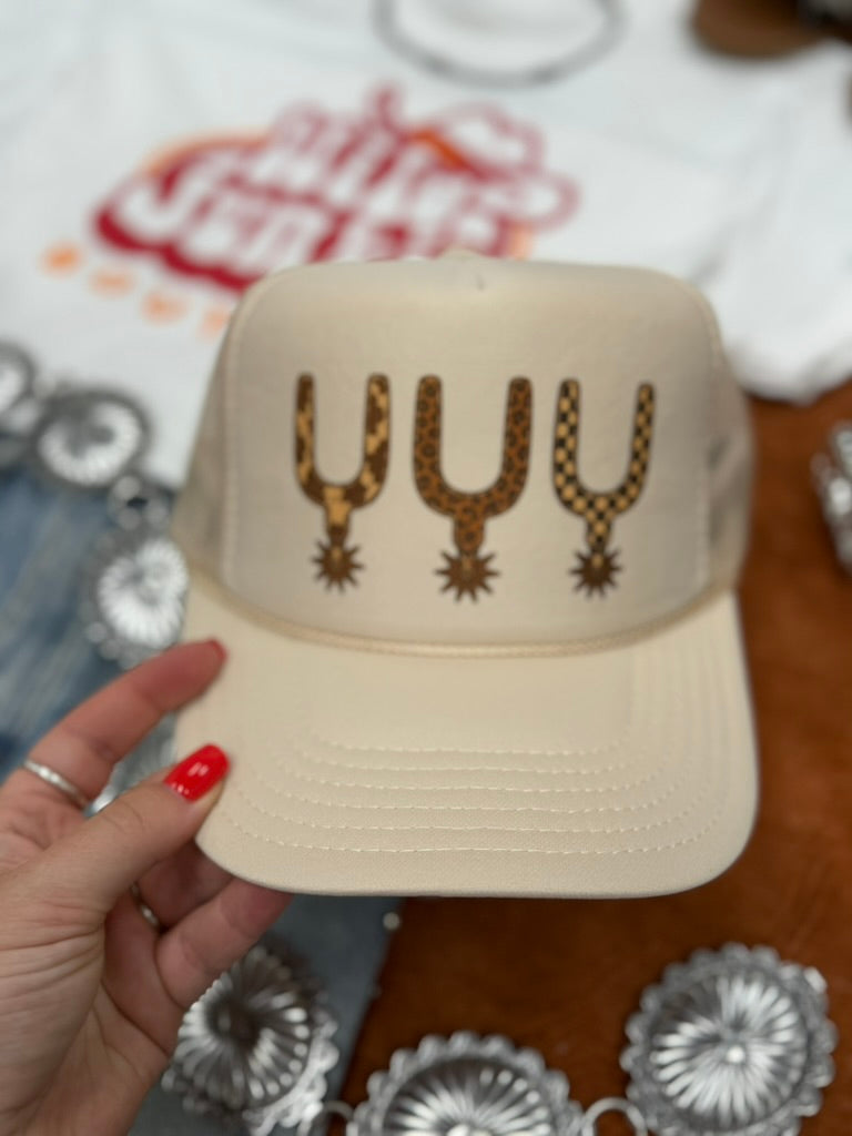Western Spur Trio Trucker HatTan