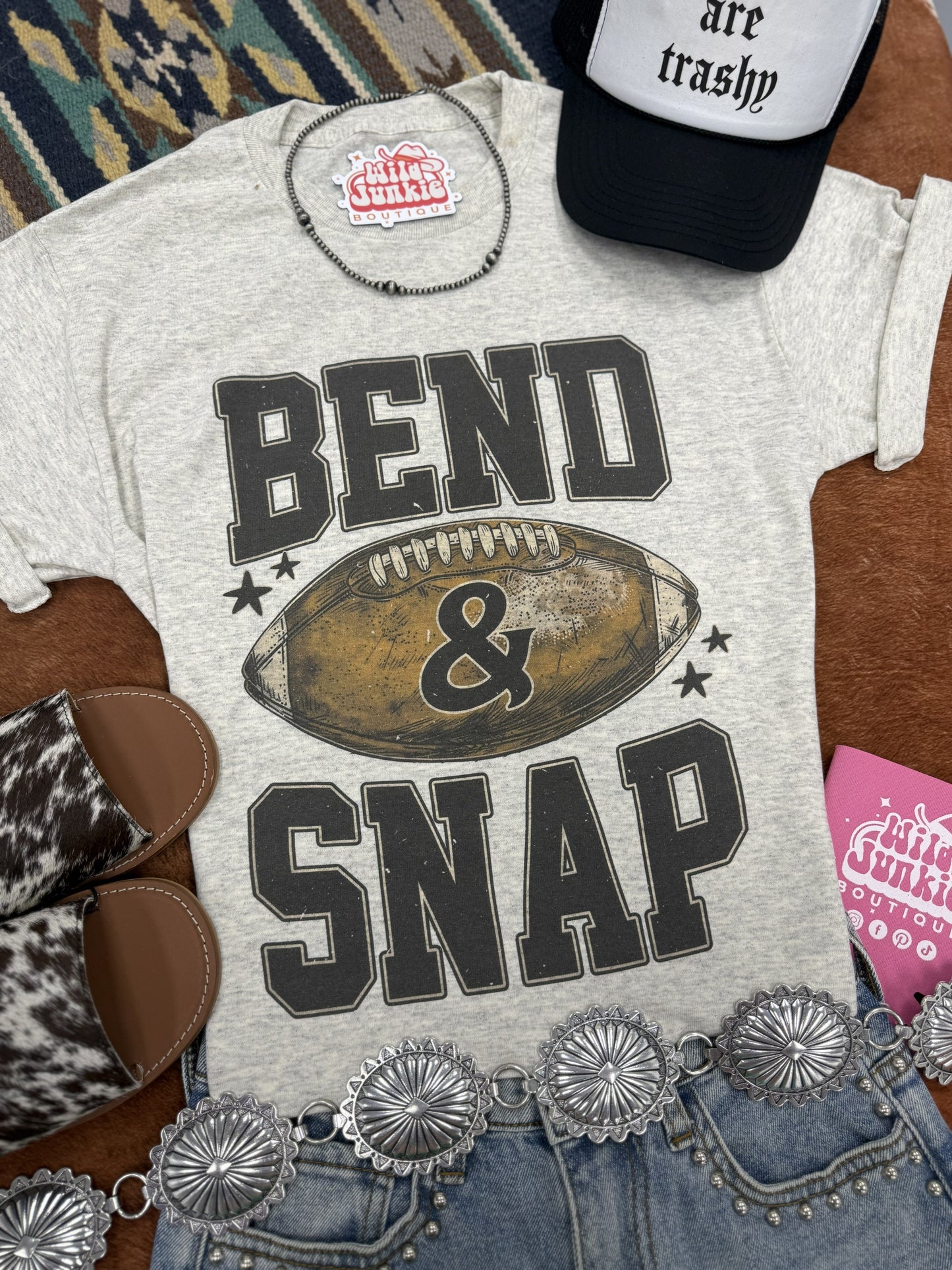 Bend & Snap Football Graphic Tee
