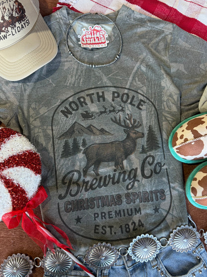 North Pole Brewing Co RealTree Camo Graphic Tee