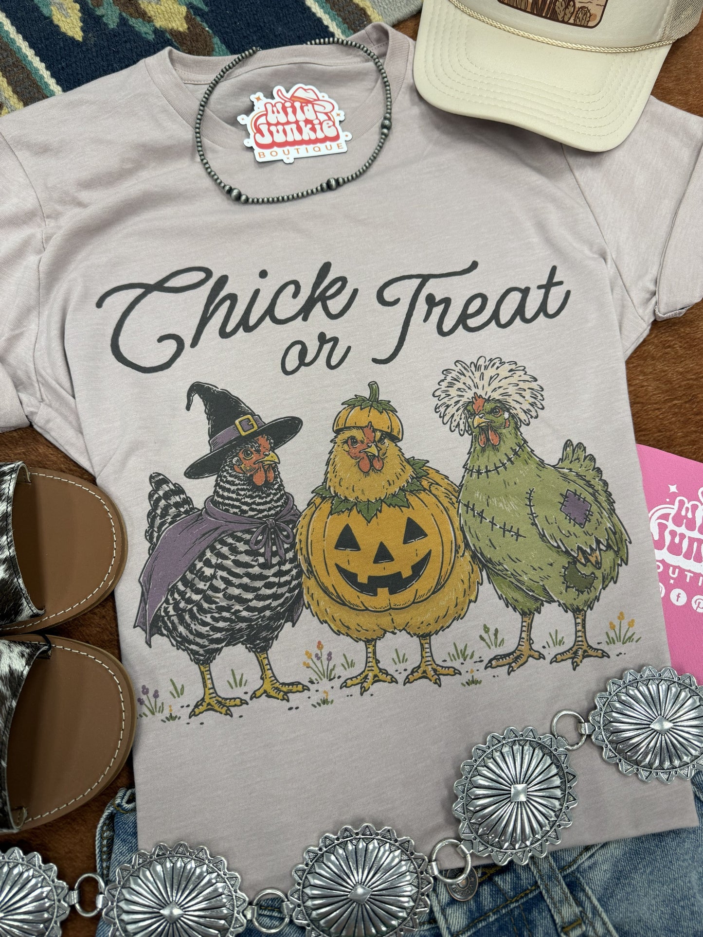 Chick or Treat Halloween Graphic Tee