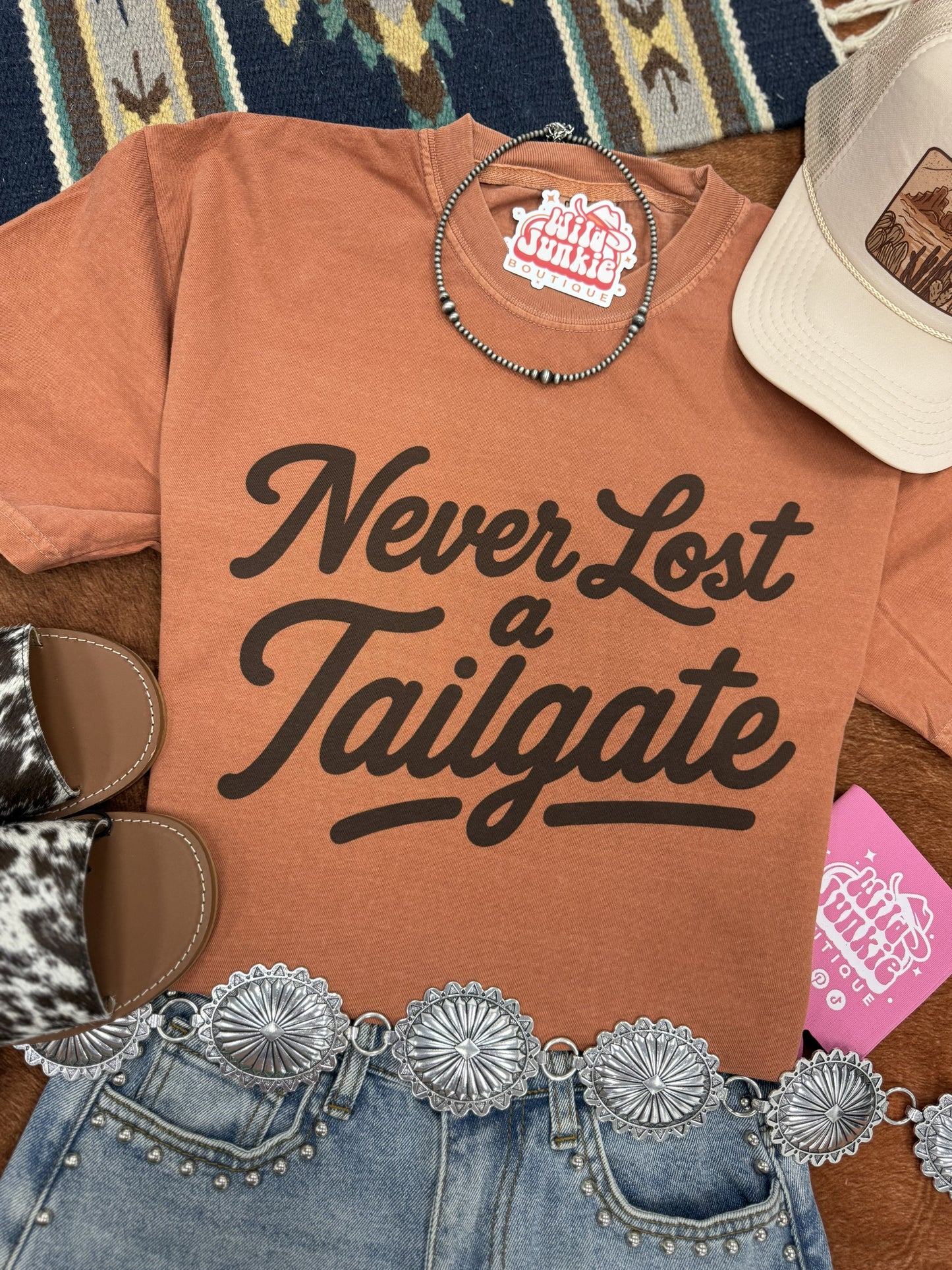 Never Lost A Tailgate Graphic Tee