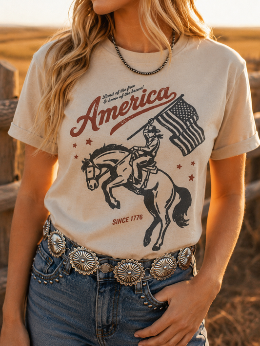 Freedom Ride America Since 1776 Graphic Tee