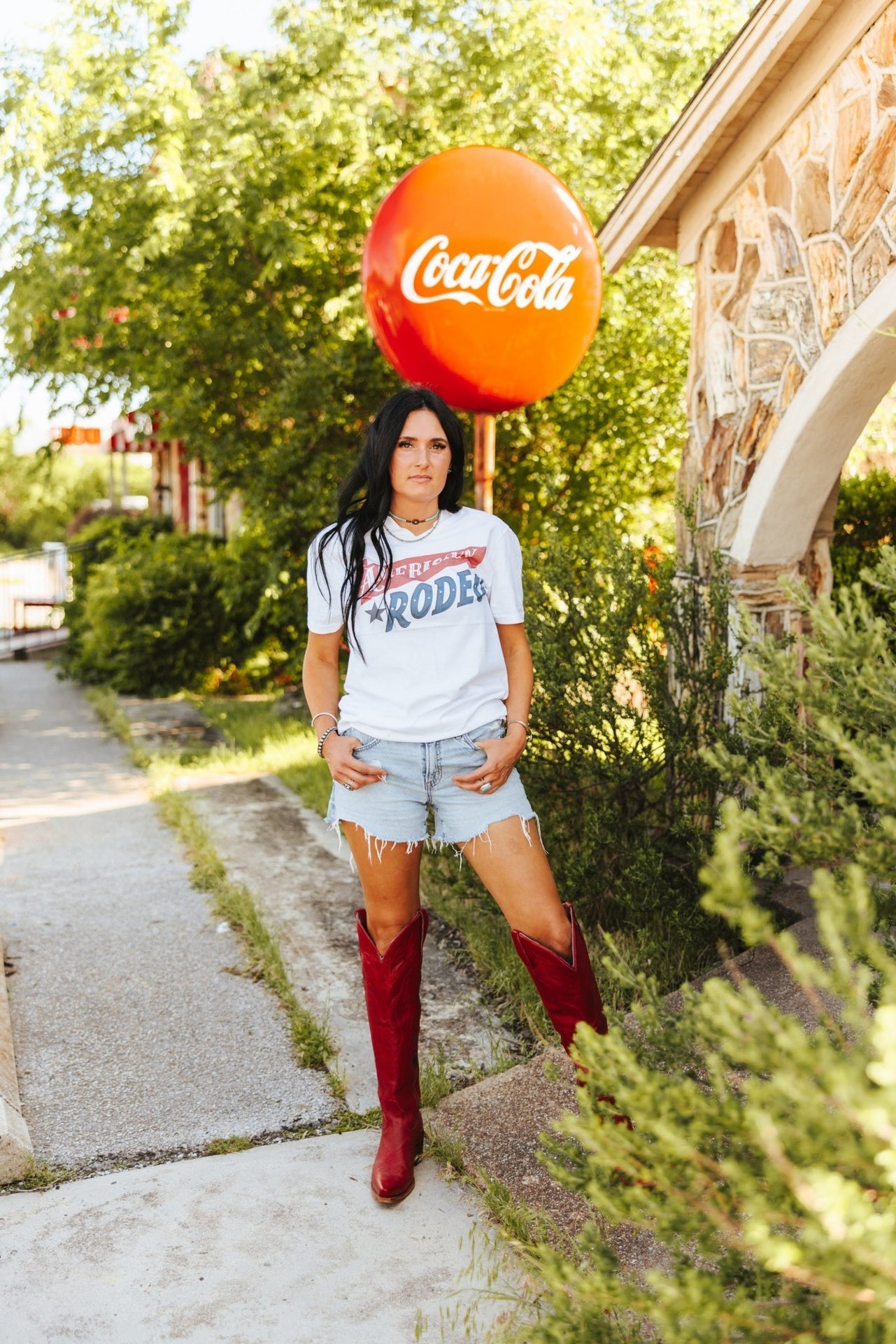 American Rodeo Classic Graphic TeeWhiteS