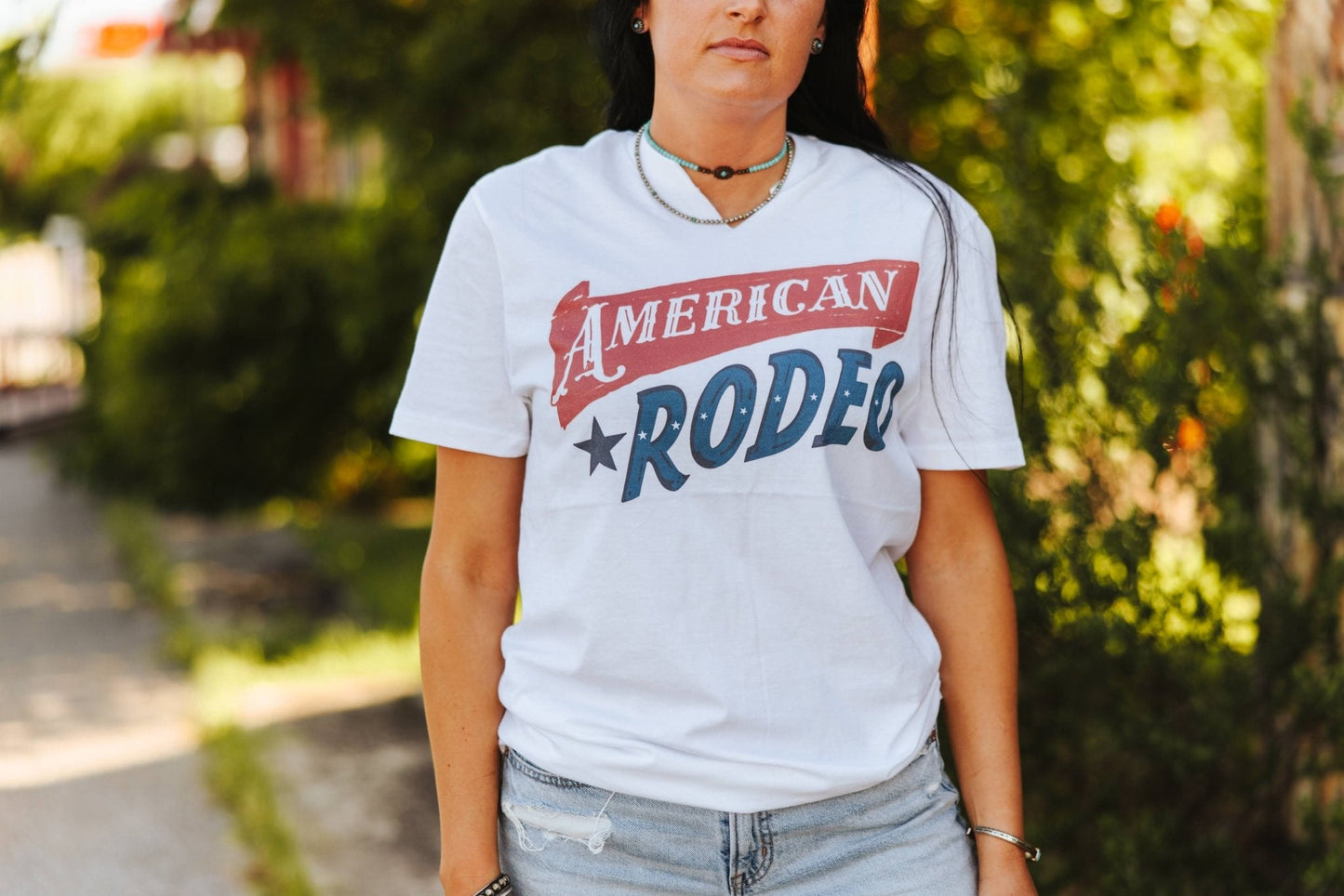 American Rodeo Classic Graphic TeeWhiteS