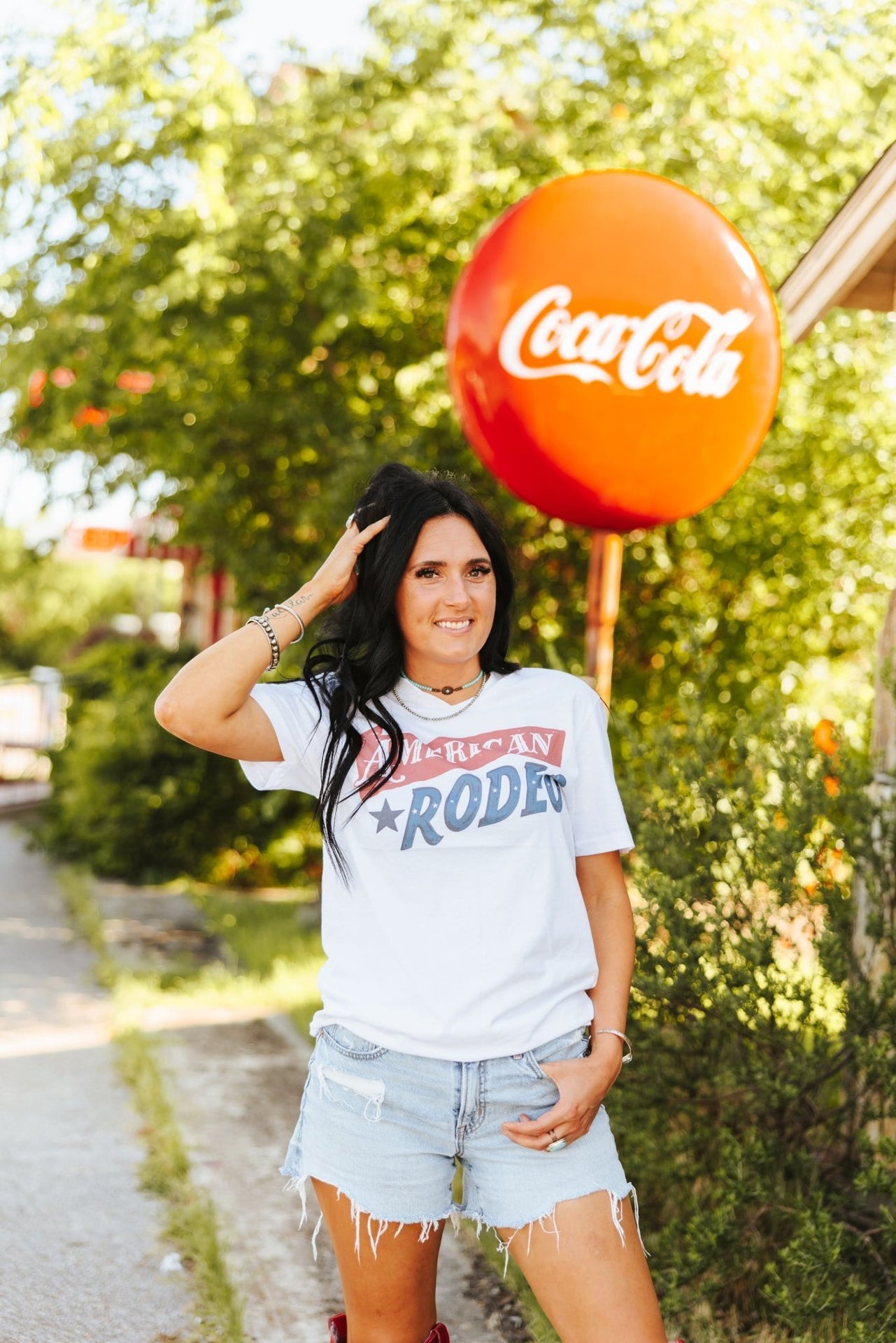 American Rodeo Classic Graphic TeeWhiteS