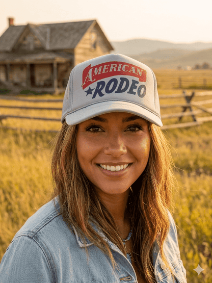 American Rodeo Classic Trucker HatGrey