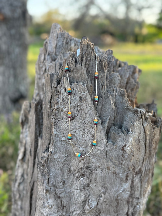 Authentic Multi - beaded Necklace