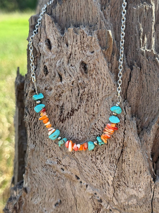 Authentic Spiny Oyster Beaded Necklace