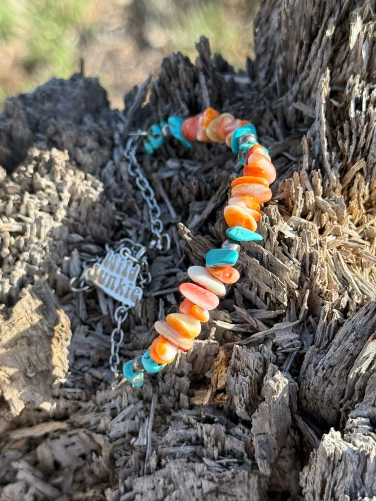 Authentic Spiny Oyster Chip Bead Bracelet