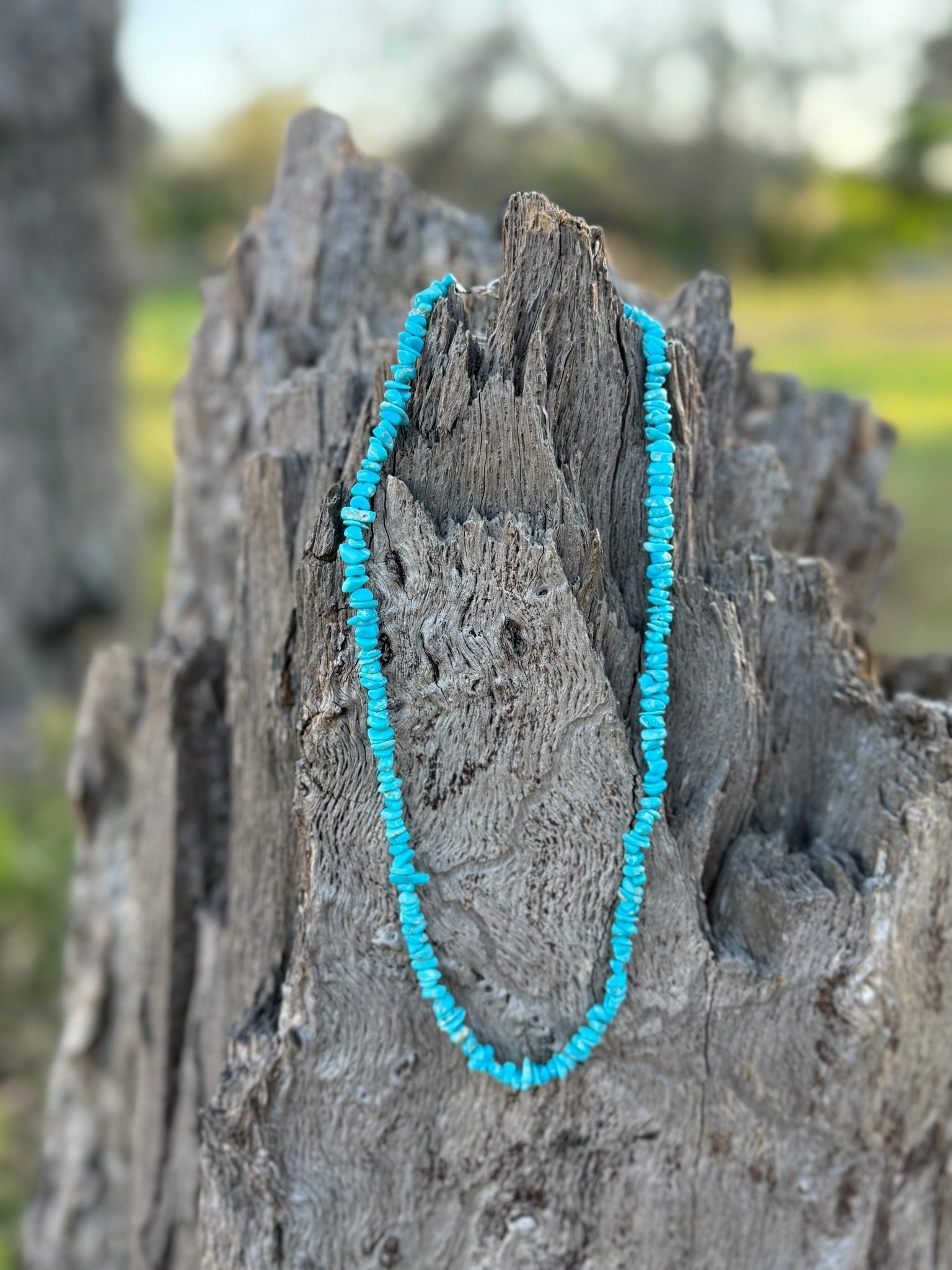 Authentic Turquoise Chips Beaded Necklace