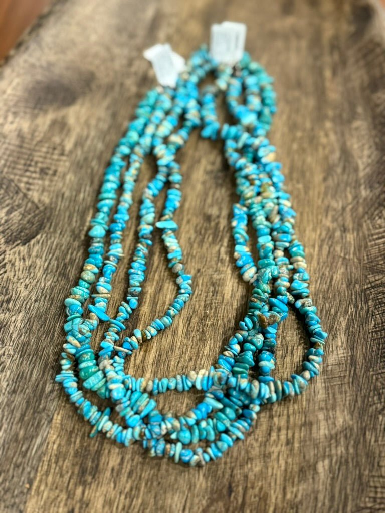 Authentic Turquoise Chips Beaded Necklace