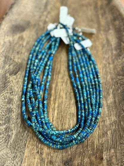 Azurite Stacked Turquoise Choker