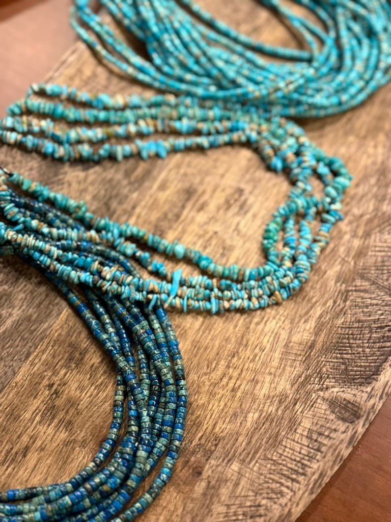 Azurite Stacked Turquoise Choker