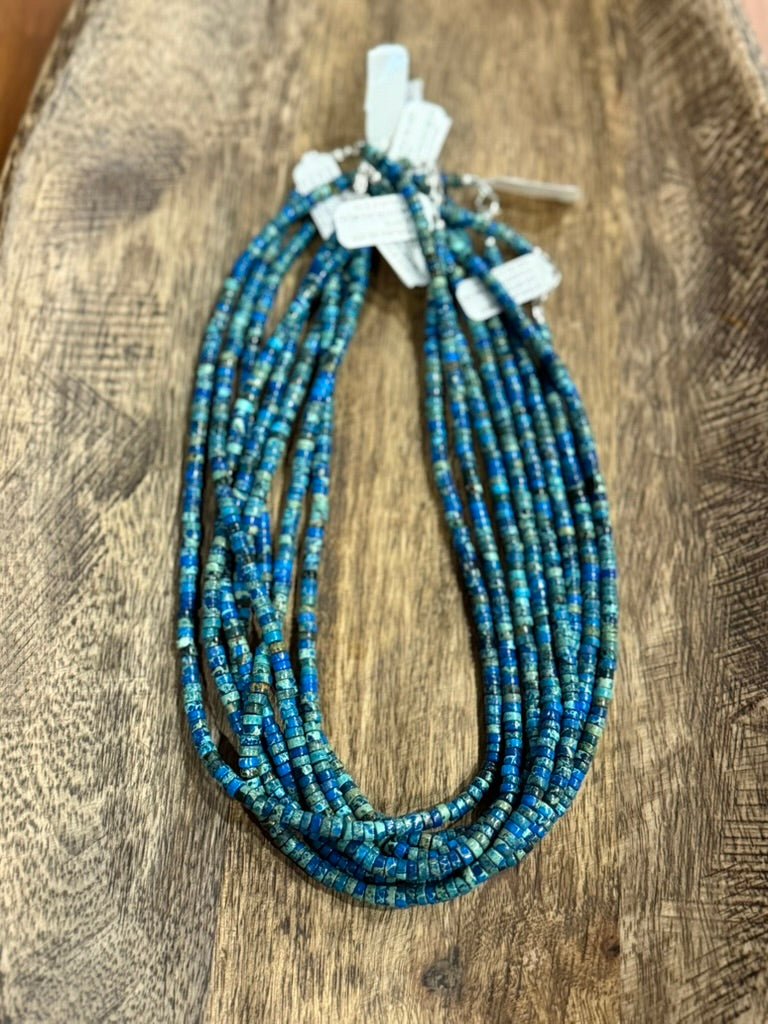 Azurite Stacked Turquoise Choker