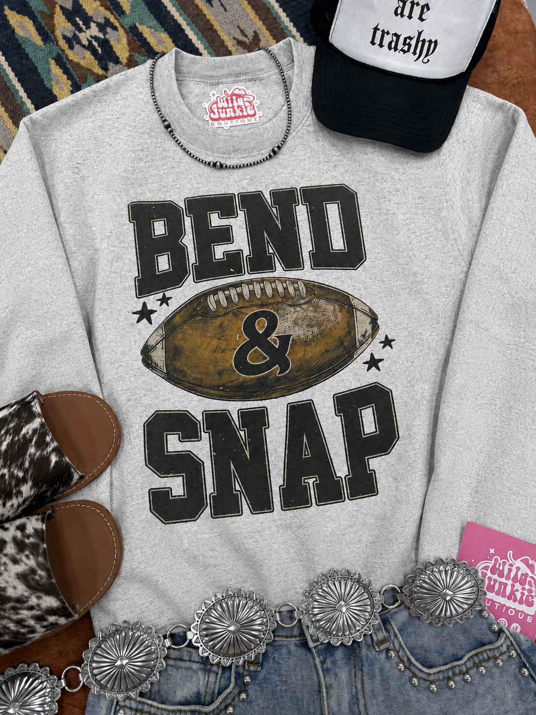 Bend & Snap Football Graphic Sweatshirt
