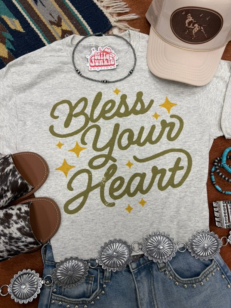 Bless Your Heart Graphic TeeHeather OatmealS