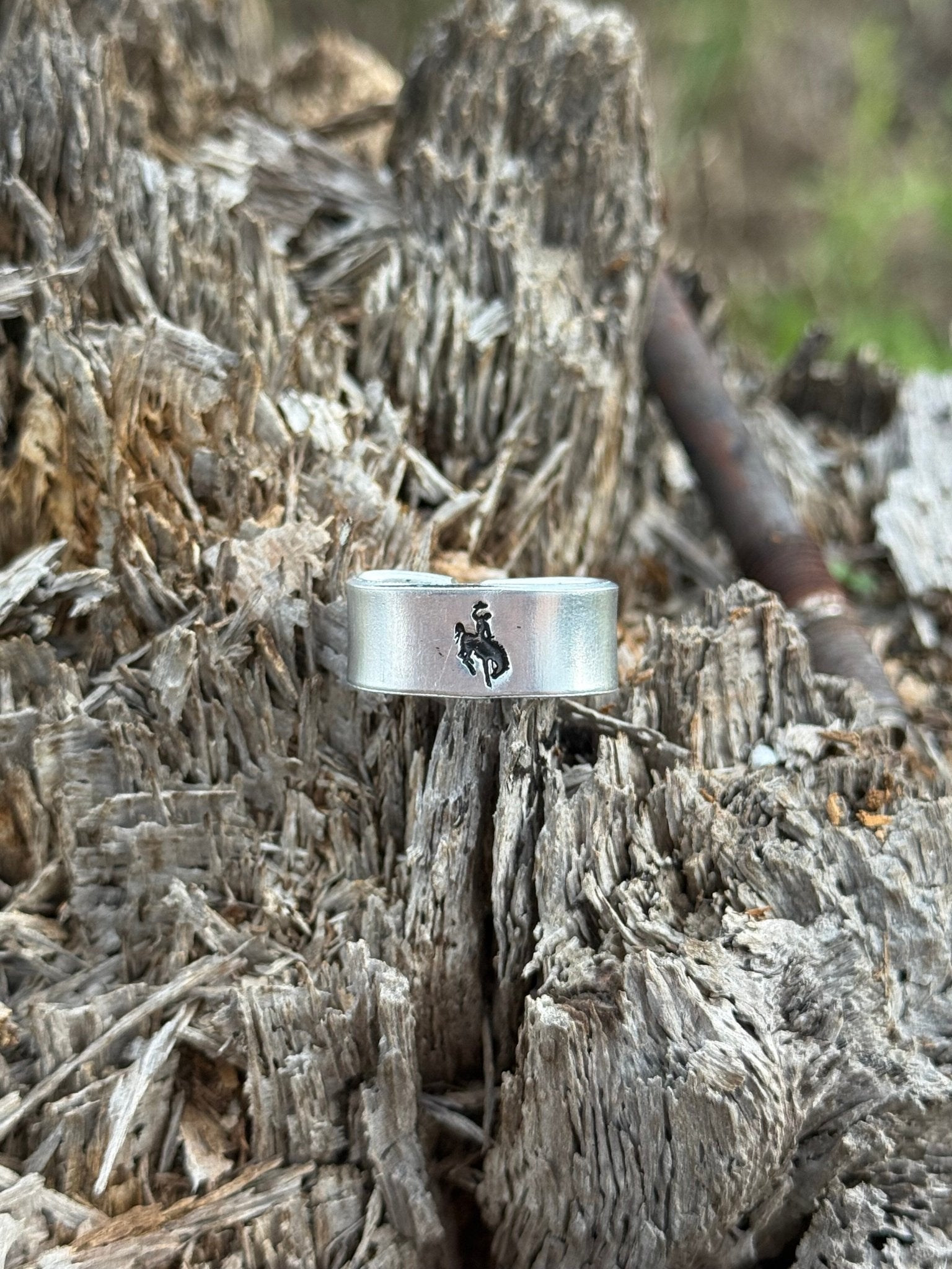 Bucking Horse Sterling Silver Watch Cuff