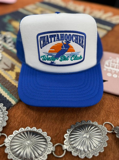 Chattahoochee Water Ski Club Patch Trucker HatBlue and White