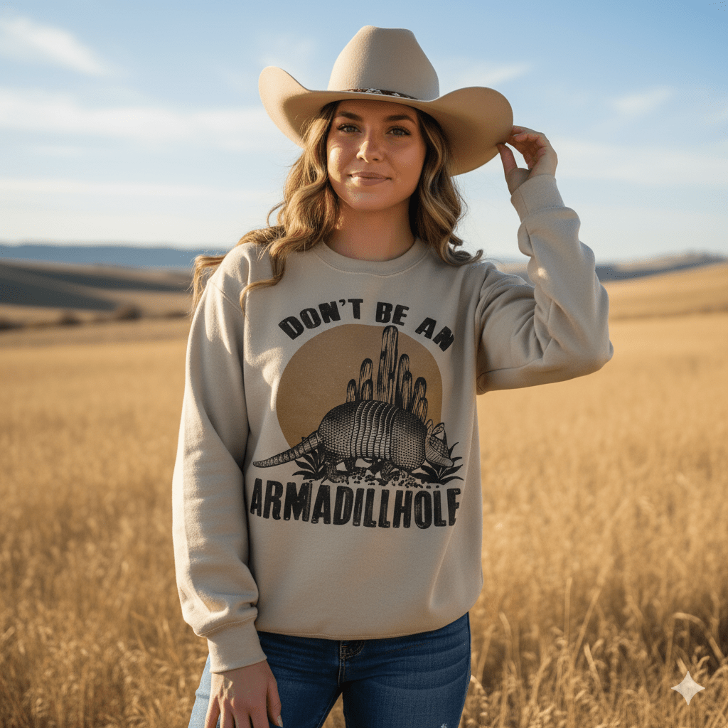Don't Be An Armadillhole Graphic SweatshirtSandS