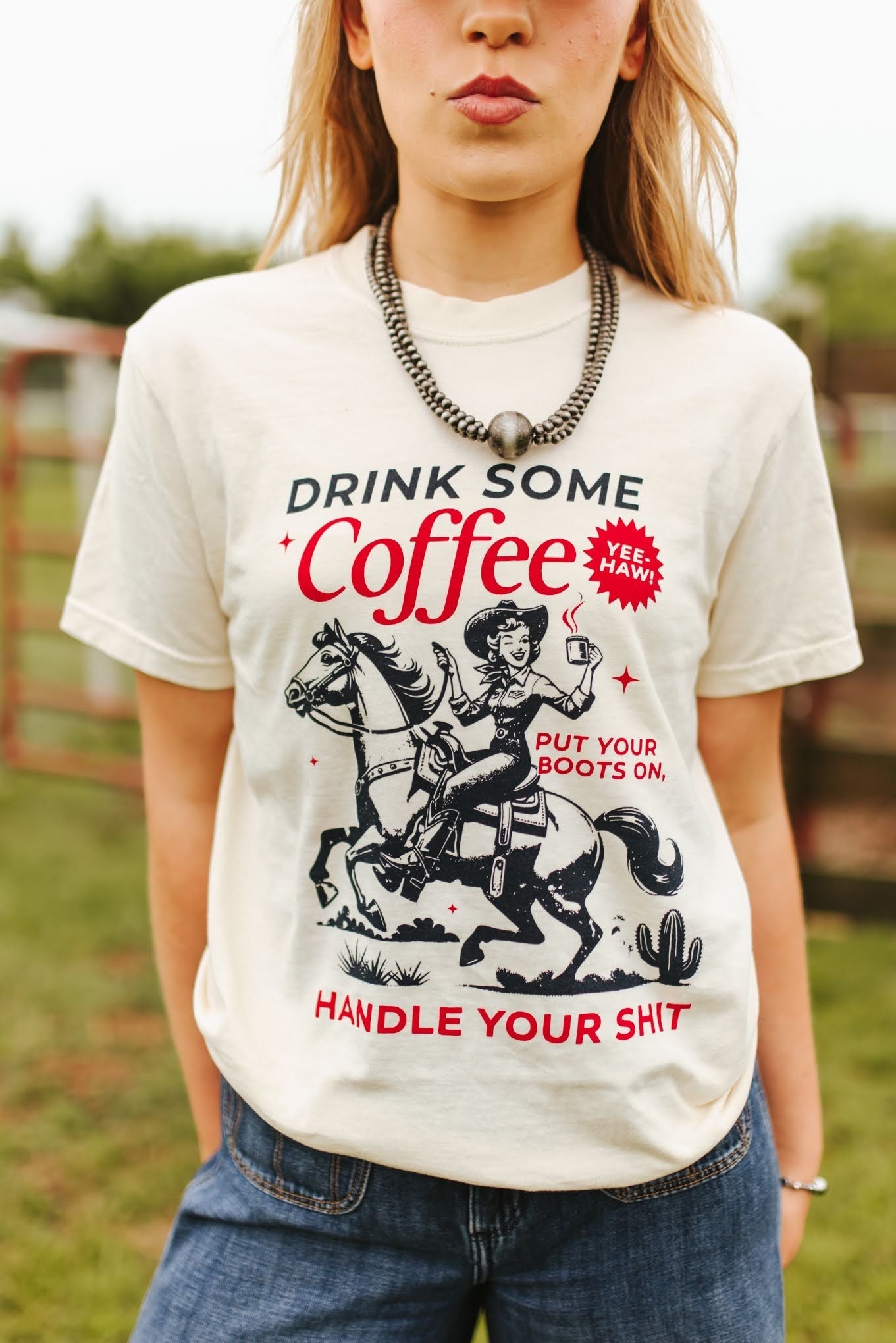 Drink Some Coffee Graphic Tee