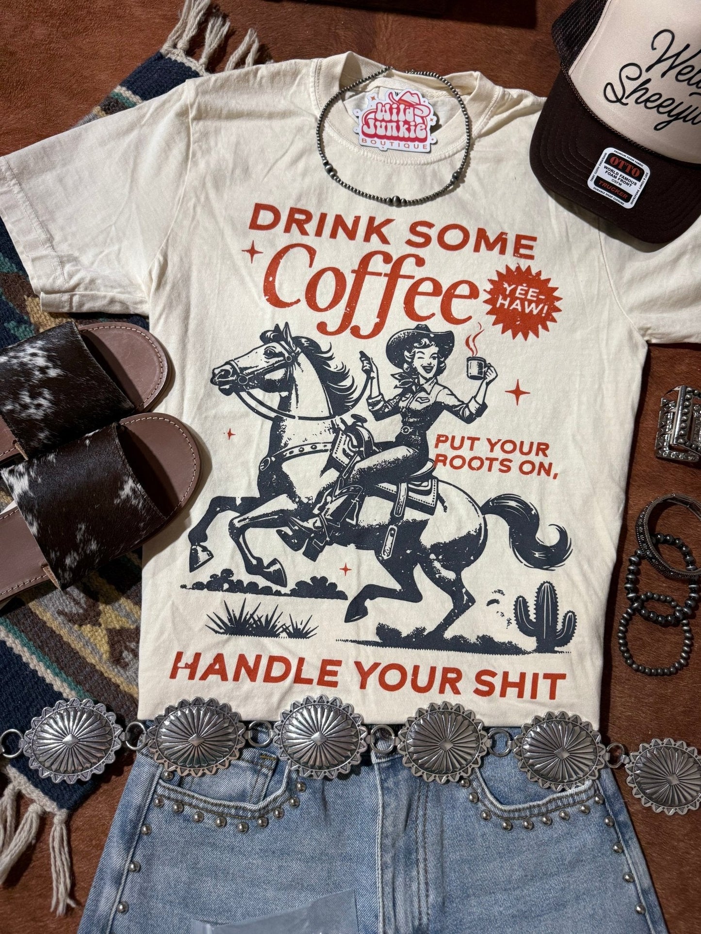 Drink Some Coffee Graphic Tee