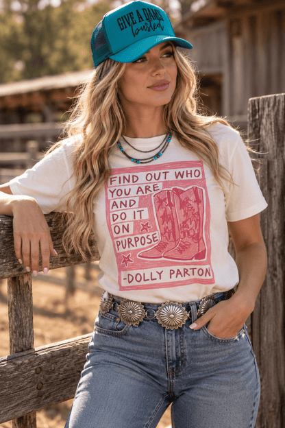 Find Out Who You Are Western Graphic TeeWhiteS