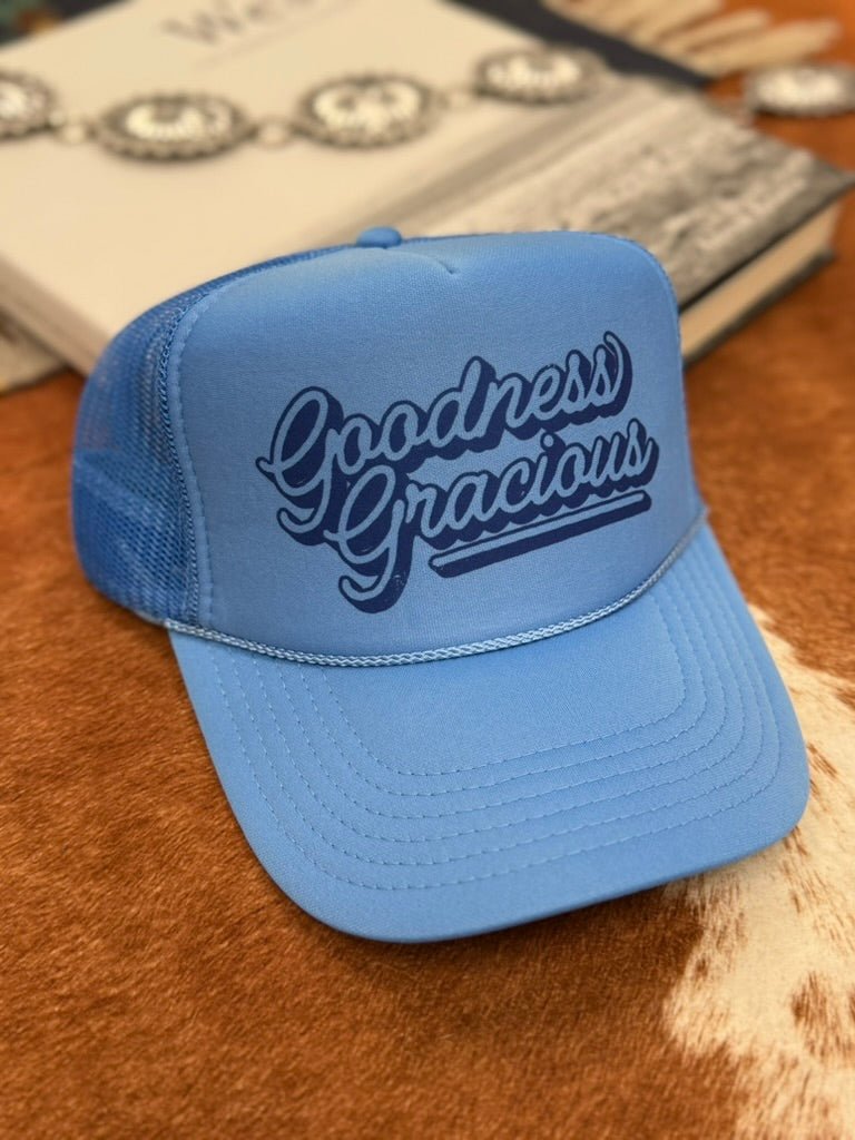 Goodness Gracious Trucker HatCarolina Blue