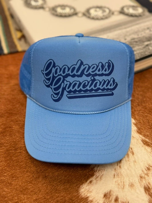 Goodness Gracious Trucker HatCarolina Blue