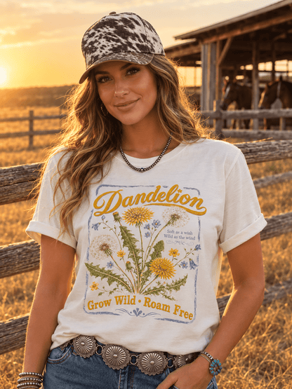 Grow Wild Dandelion Graphic TeeNaturalS