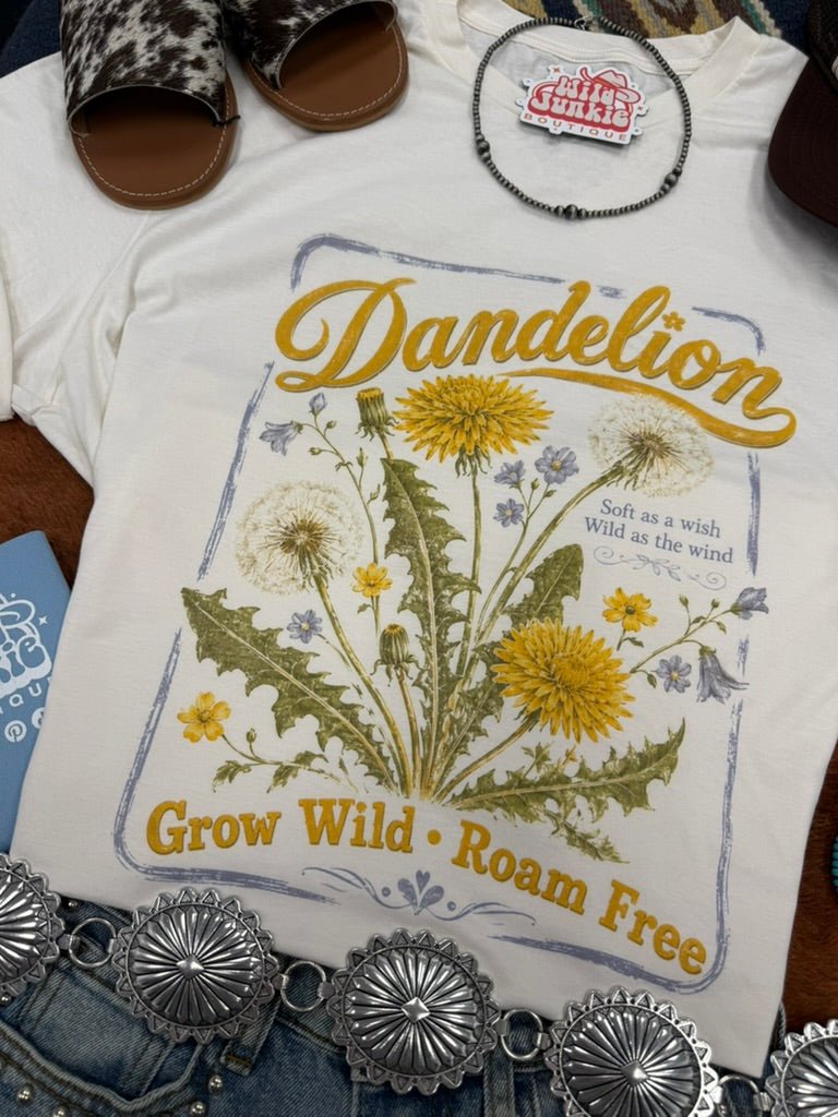 Grow Wild Dandelion Graphic TeeNaturalS