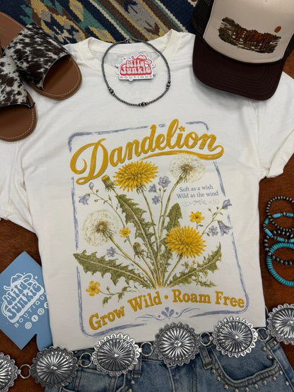 Grow Wild Dandelion Graphic TeeNaturalS