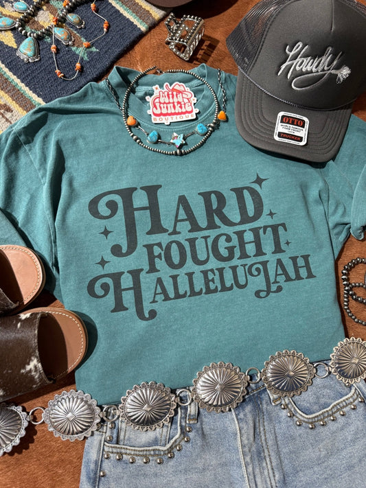 Hard Fought Hallelujah Graphic TeeEmeraldS