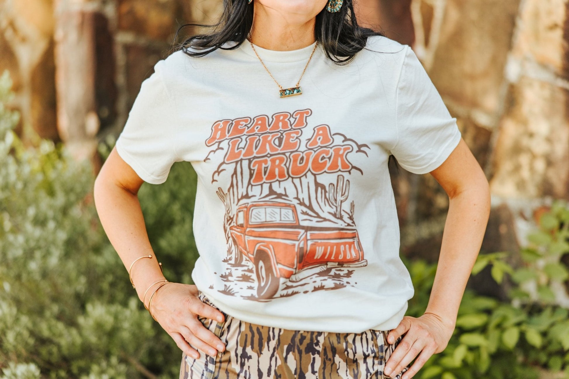 Heart Like A Truck Graphic TeeTurquoiseS
