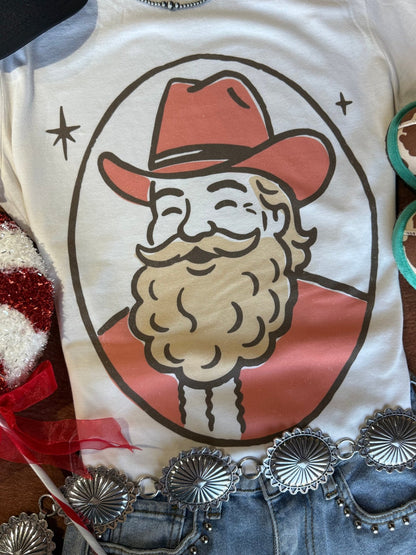 Holly Jolly Santa Graphic TeeNaturalS