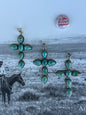 Mohave Turquoise Cross Pendant