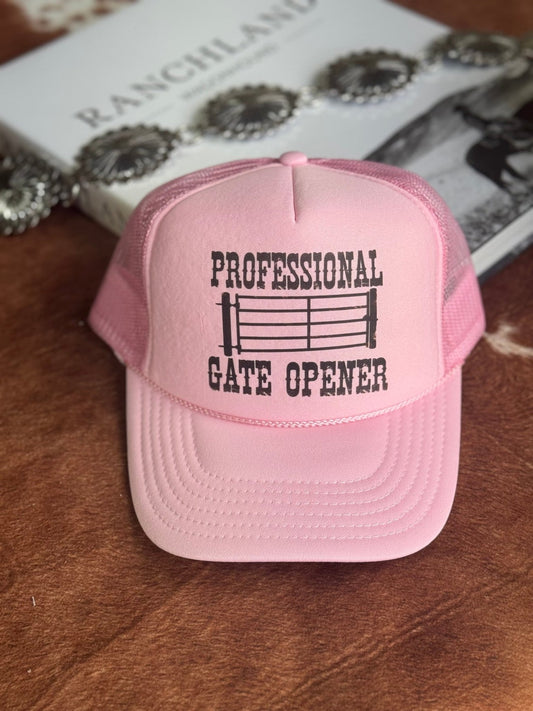 Professional Gate Opener Trucker HatPink