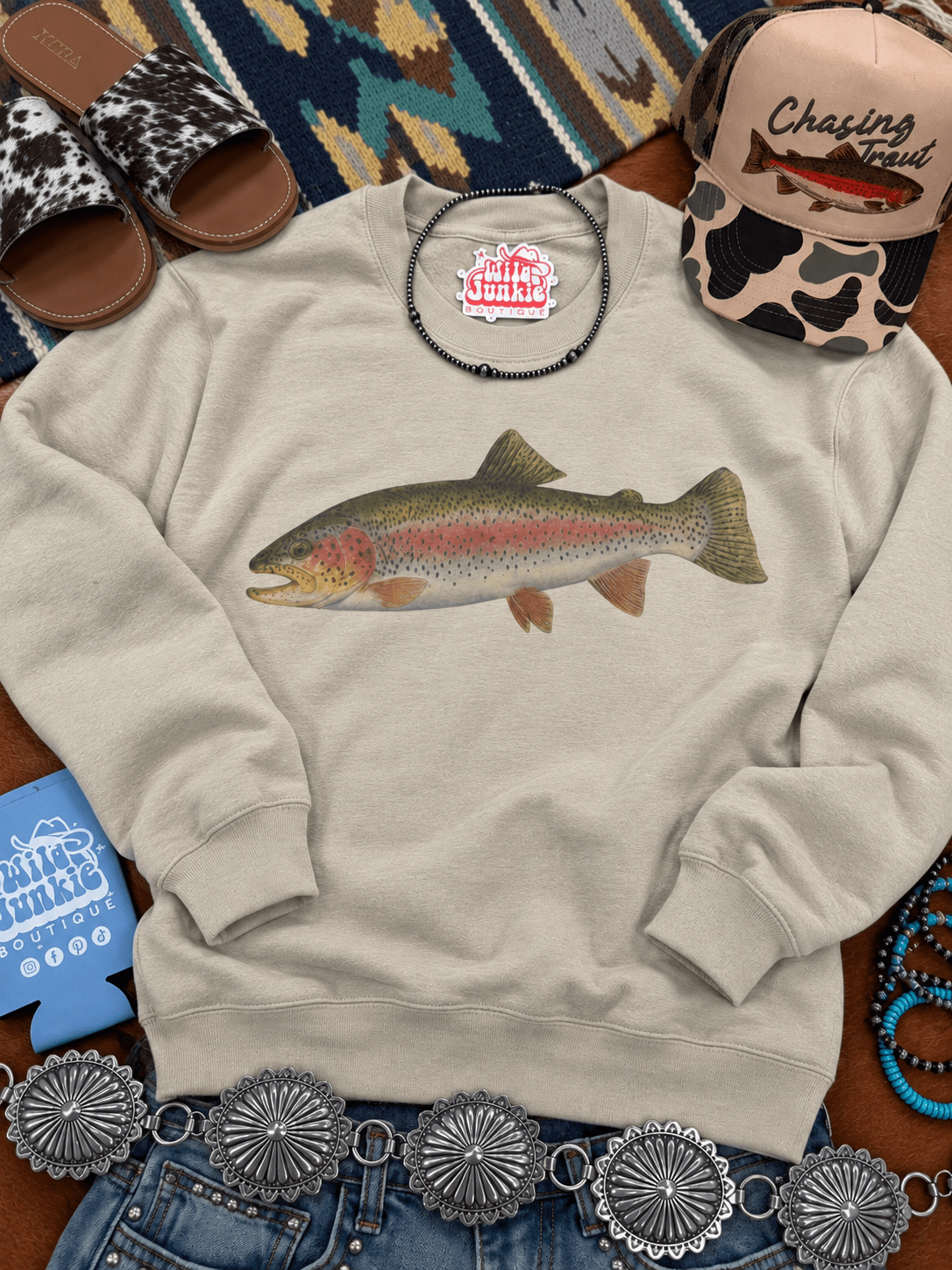 Rainbow Trout Graphic SweatshirtSandS
